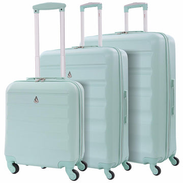 Aerolite Hard Shell Lightweight Suitcase Complete Luggage Set (Cabin 18" + Medium 25"+ Large 29" Hold Luggage Suitcase) - Aerolite UK